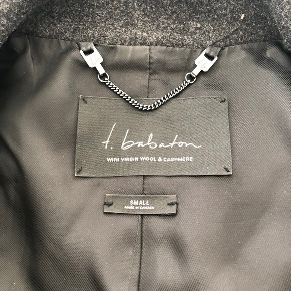 Aritzia Talula Babaton Dark Grey Howell Coat - Picture 4 of 4